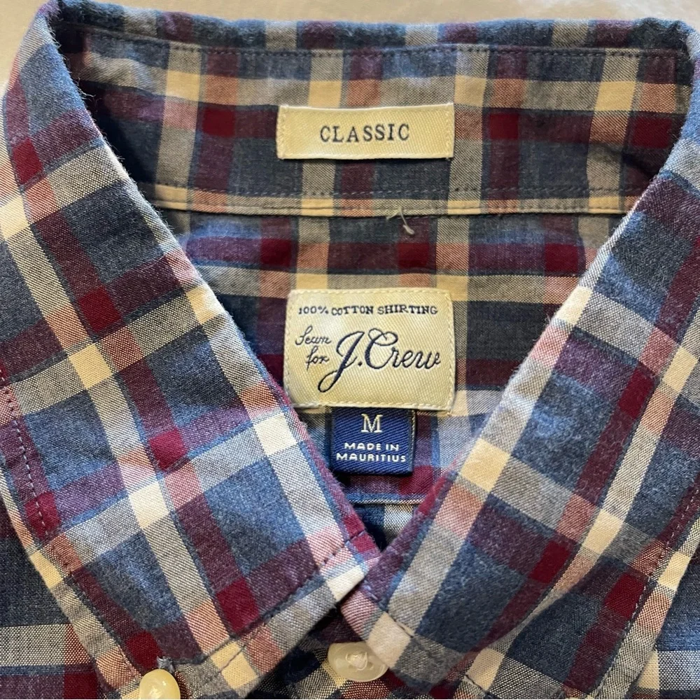 J.‎ Crew Classic Plaid Casual Button Down Shirt